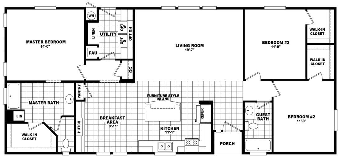 Mountain ridge 28603b floor plan home features