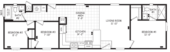 Encore 16563a floor plan home features