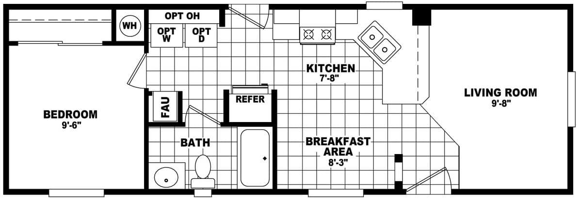 Economy plus 14401a floor plan home features