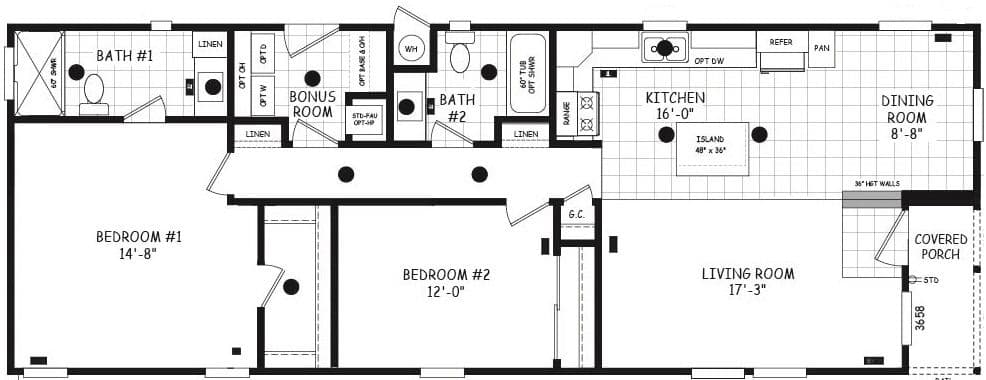 Edge 20562a floor plan home features