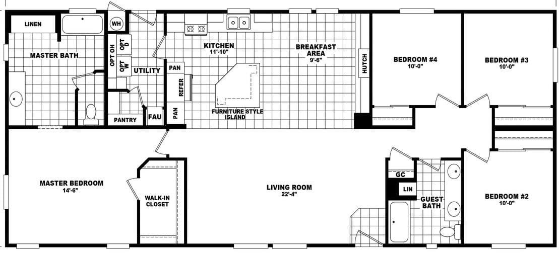 Mountain ridge 28624a floor plan home features