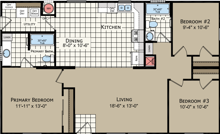 Af2844c floor plan home features