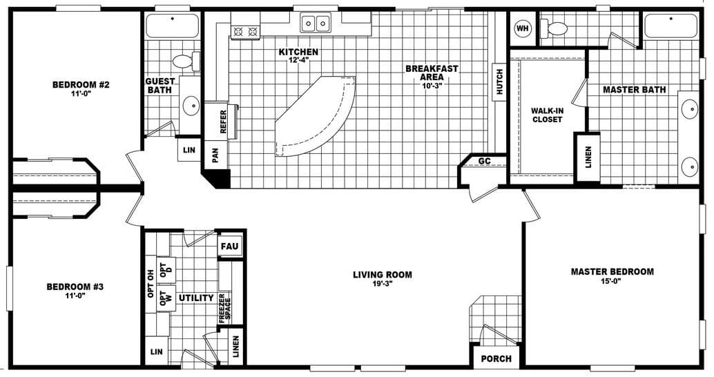 Mountain ridge 32603b floor plan home features