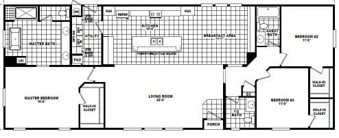 Catalina 2870a floor plan home features