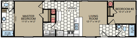 Sunrise sr1656b floor plan home features