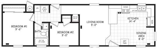 Encore 14482a floor plan home features