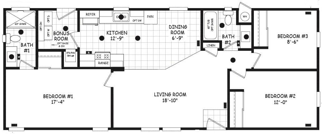 Edge 20523a floor plan home features