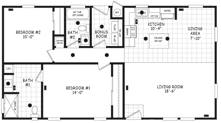 Edge 24442a floor plan home features