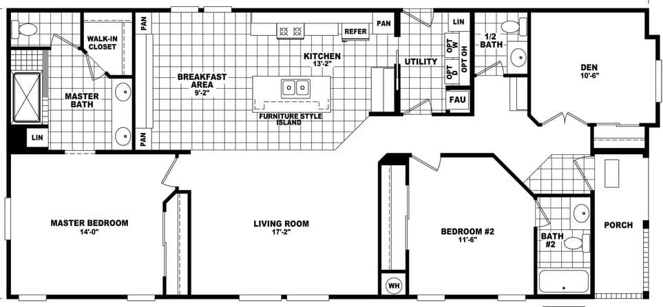 Catalina 2859c floor plan home features