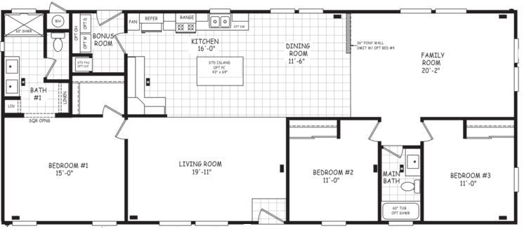 Edge 28643a floor plan home features