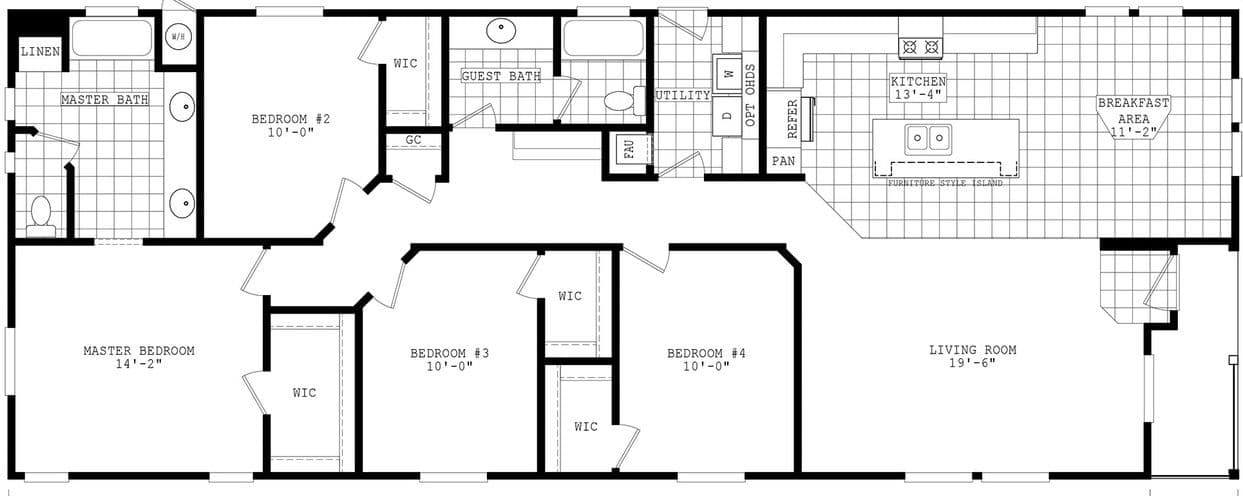 Durango porch homes 28704a floor plan home features