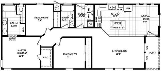 Edge 24563a floor plan home features