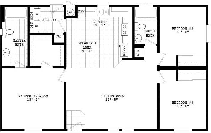 Limited series 28443a floor plan home features