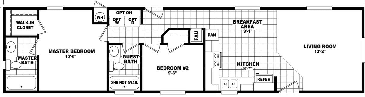 Economy plus 14562a floor plan home features