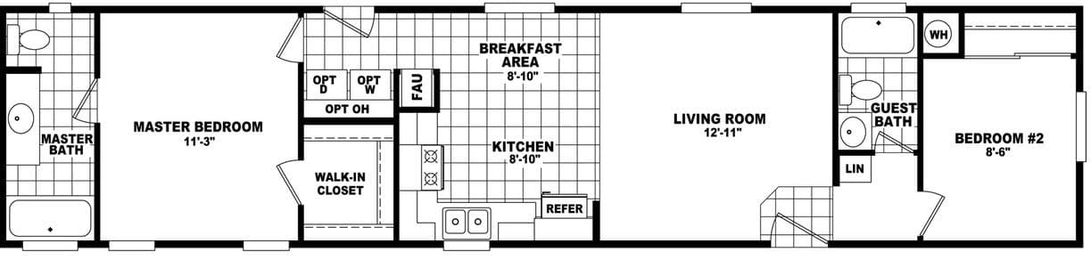 Economy plus 14602a floor plan home features