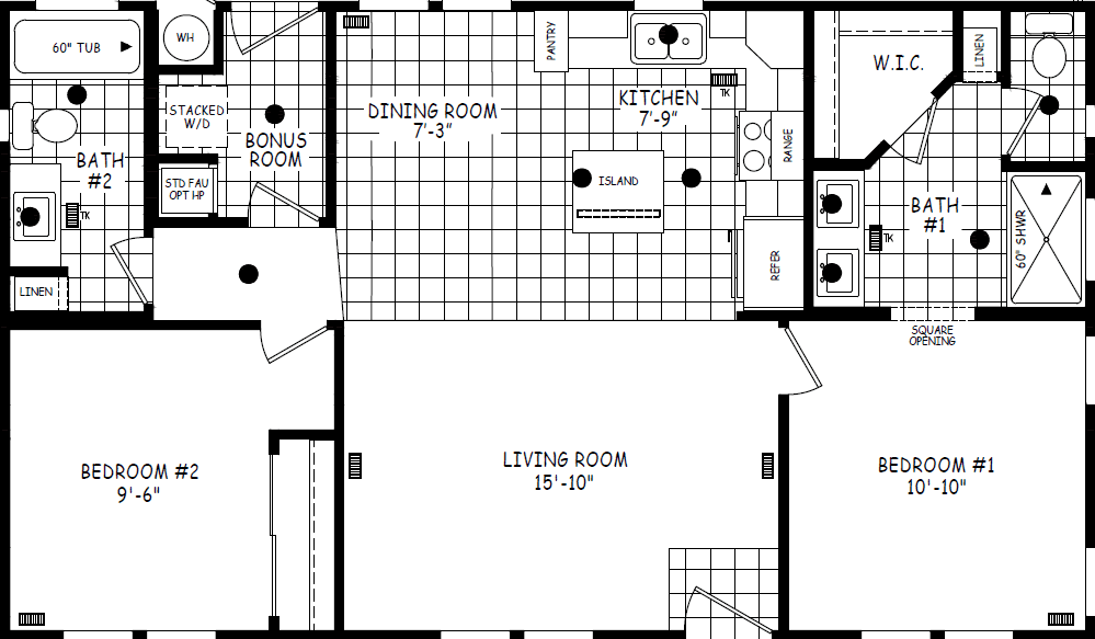 Edge 24402b floor plan home features