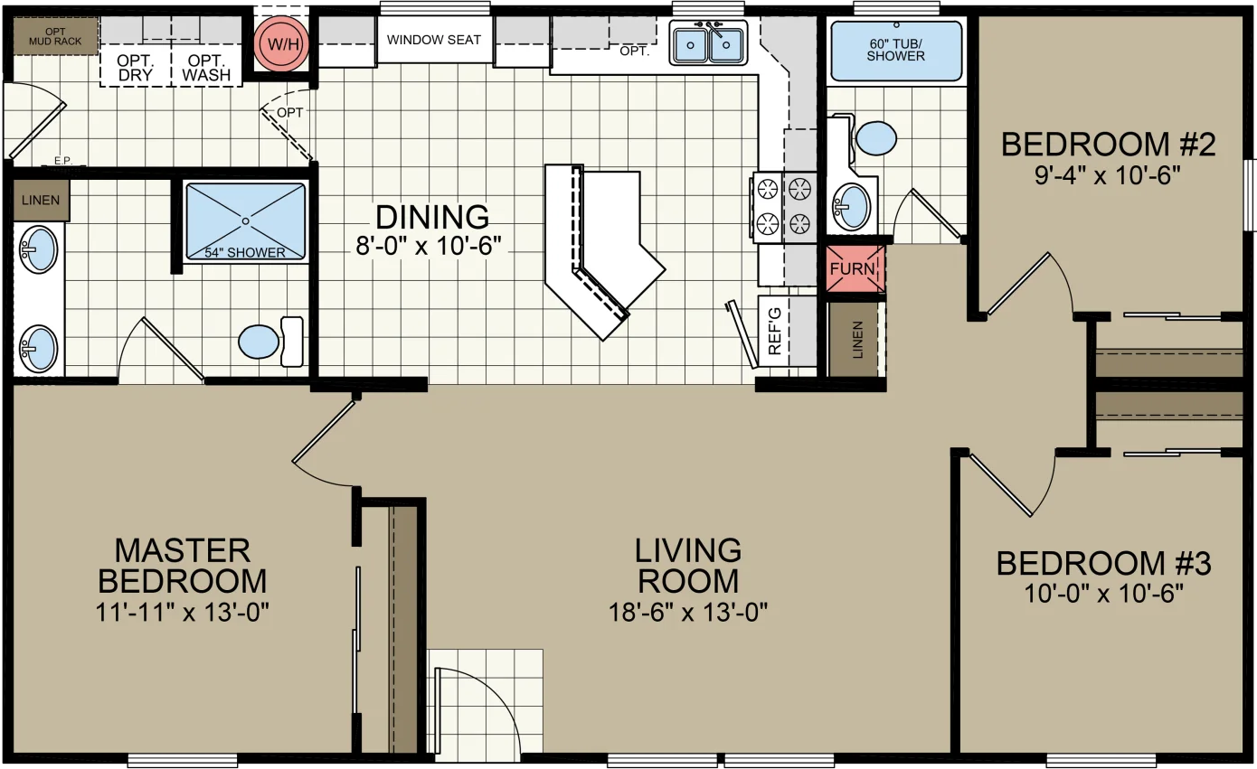 Af2844 floor plan home features