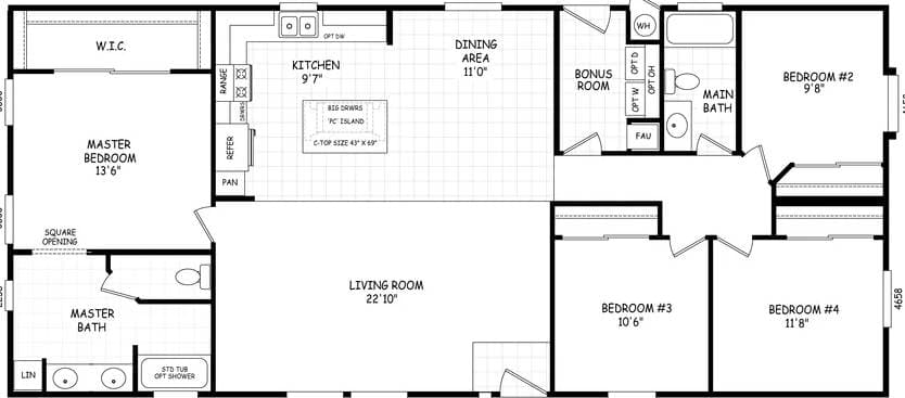 Sedona ridge 28604a floor plan home features