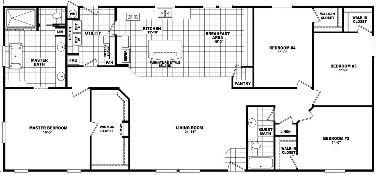 Desert ridge 32704a floor plan home features