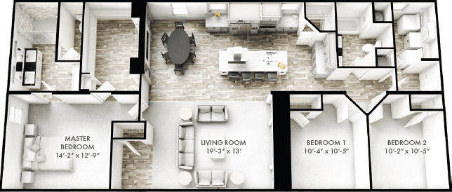 Odyssey 60 floor plan home features