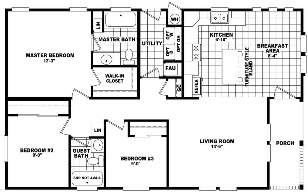 Westin porch 28443a floor plan home features