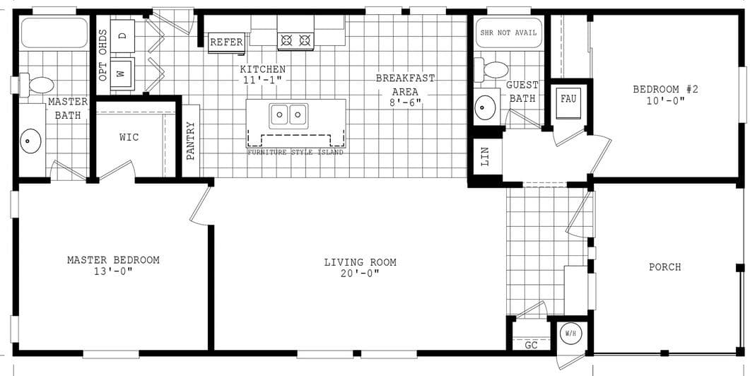 Durango porch homes 24502a floor plan home features