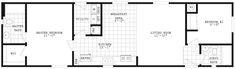 Limited series 16562a floor plan home features